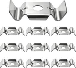 10 stuks hoogwaardige dubbelstaafmattenhek bevestiging accessoires, hekhouder roestvrij staal voor hekbevestiging - ShopVlot — thumbnail 1