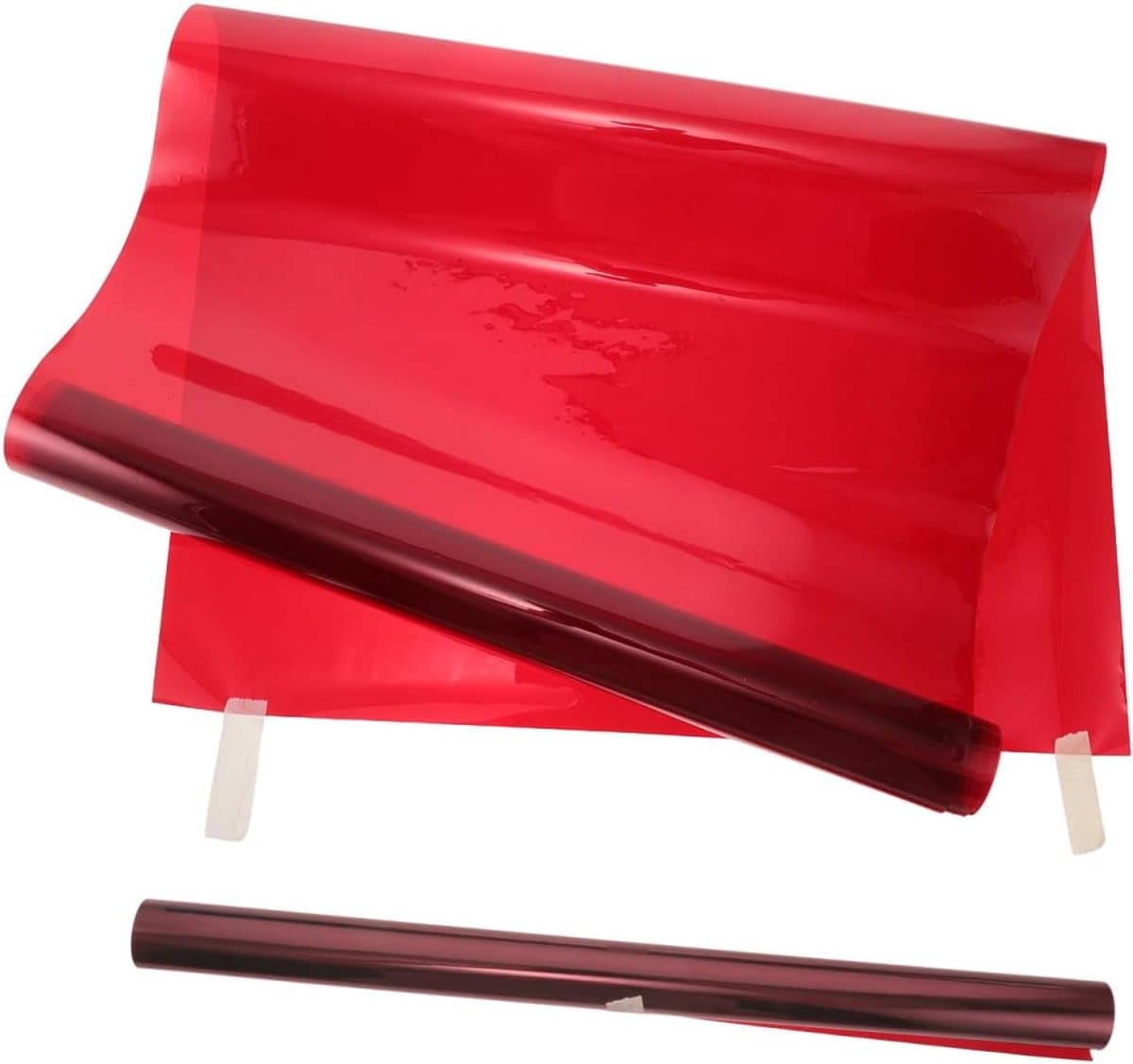 2 Stuks Gekleurde Lichtfilter Folie Rood Transparant Kleurcorrectie Film voor LED Verlichting Fotografiefilter Sfeerverlichting Warm Filter Gel voor Ramen Studio — afbeelding 1