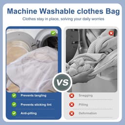 Grote wasnet voor delicate kleding, ideaal voor het beschermen van stoffen tijdens het wassen — thumbnail 4