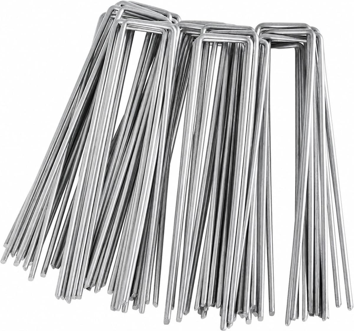 Set van 100 Gegalvaniseerde Stalen Grondankers 150x25 mm - Ø3 mm — afbeelding 1