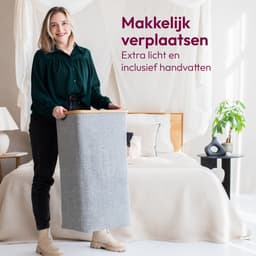 Gadgy Wasmand met Deksel - Opvouwbaar - 103 liter - Wasbox met Uitneembare Waszak - Wasmanden - Laundry Basket - Grijs — thumbnail 4