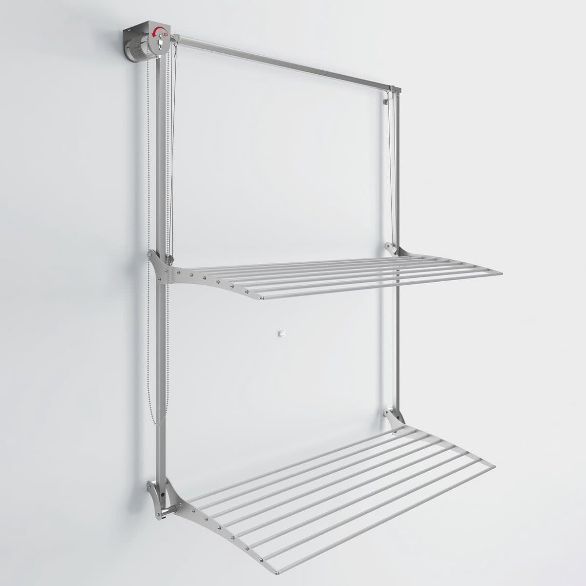 Foxydry Wall Plus 152 cm wanddroogrek -bediening links- 152 x 52 x 137 cm — afbeelding 1
