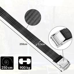 Monzana Grondankers 4 Stuks 42,5cm – met 4 Spanbanden - Verzinkt staal — thumbnail 2