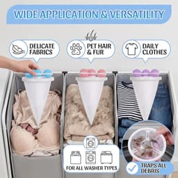 Dierenhaarverwijderaar wasmachine 3 stuks - herbruikbaar - efficiënt tegen dierenharen - ideaal voor gezinnen - ShopVlot — thumbnail 4