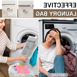 Set van 3 Wasnetten voor Delicate Kleding, Ondergoed en Schoenen - Ideaal voor Reis en Wassen, 18 x 20 cm — thumbnail 5
