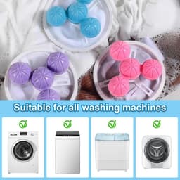 6 stuks filterzakken, wasmachine, haarverwijderaar, herbruikbare haarfilter, netzak, verwijdert dierenharen, pluisjes - ShopVlot — thumbnail 2