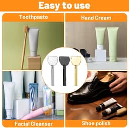Solidchoice - Set van 3 Tandpasta Tube Knijpers van Roestvrij Staal — thumbnail 3