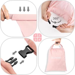 Solidchoice - Set van 2 Nylon Reislakenzakken voor Vuile Was — thumbnail 5
