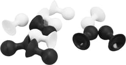 Wasmachine Deur Prop - Wasmachine Deur Stopper - Luchtcirculatie Bevorderen - Sterke Zuignap - 10 stuks - Zwart en Wit — thumbnail 5