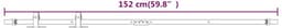 vidaXL - Ophangset - voor - minischuifdeur - 152 - cm - koolstofstaal - wit — thumbnail 5