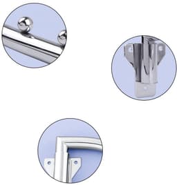 Solidchoice - Set van 2 Wandhaakjes van Roestvrij Staal voor Kleding — thumbnail 5