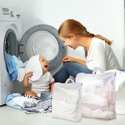 SnelShoppen - Large Laundry Net voor Delicate Was, Waszak, Wasnet, Bescherming voor Kleding, 1 Stuk, Ideaal voor Wassen, Reizen, en Camping — thumbnail 3