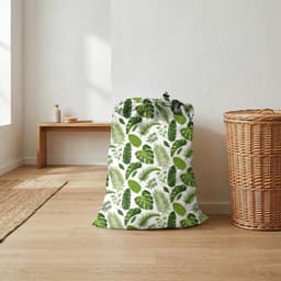 Waszakken Heavy Duty Zeer Duurzaam Speelgoed Vuil Zakken Drawstring met Drawstring Sluiting Machine Wasbaar en herbruikbaar (Leaf) — thumbnail 2