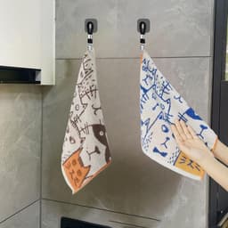 SnelShoppen - 4 Pack Zwarte Handdoek Clips - Handdoek Hangers voor Badkamer - Geen Naaien Nodig - Ideaal voor Thuis, Camping en Feestjes - 13x2.5 cm — thumbnail 4
