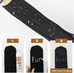 Transparante sokstoplijm, 100 g sokstop antislip vloeistof waterdicht biedt antislipbescherming voor alle soorten oppervlakken, geschikt voor hangers, tapijten en badkamermatten — thumbnail 3