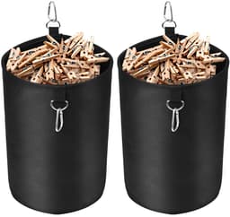 Wasknijperhouder voor buiten, voor maximaal 200 wasknijpers, wasknijperzakken voor binnen en buiten (2 stuks) — thumbnail 1