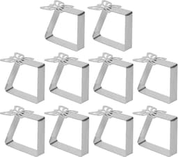 Wasknijpers van roestvrij staal, vlindermotief, 10 stuks, wasknijper, picknick, restaurant, camping, bruiloft, antislip — thumbnail 1