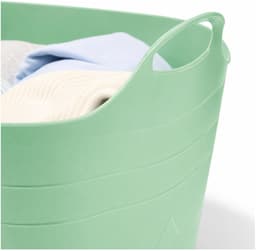 Excellent Houseware Flexibele emmer - groen - 15 liter - kunststof - vierkant - 30 x 29 cm — thumbnail 4