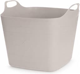 Excellent Houseware Flexibele emmer - 2x - beige - 15 liter - kunststof - vierkant - 37 x 30 cm — thumbnail 5