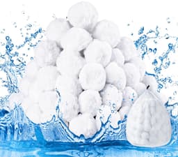 Filterballen voor zwembad, 1400 g, filterballen voor zandfilterinstallaties, vervanging van 45 kg filterzand, kwartszand, herbruikbare Steinbach zwembad, filterballen, zwembad met wasnet, voor — thumbnail 1