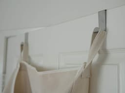 wasmand, deur opknoping waszak met haken (beige, 65 liter) — thumbnail 5