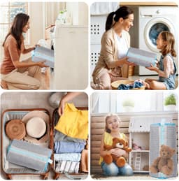 2-pack Schoenwaszakken voor Wasmachine, 360° Reinigingsnet voor Schoenen met Rits en Rem, Wasnet voor Sneakers, Schoenenzak voor Wasmachine en Droger, Herbruikbaar — thumbnail 2