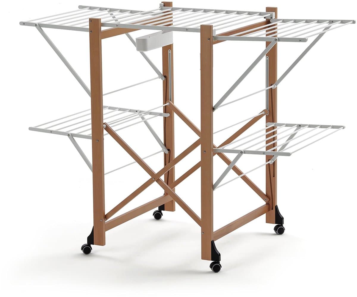 Italia AR_IT 606 Aliante Kersen droogrek, uittrekbaar, opvouwbaar, massief beukenhout, kleur 132 x 105 x 67 cm, met droogoppervlak van 25 m, hout — afbeelding 1