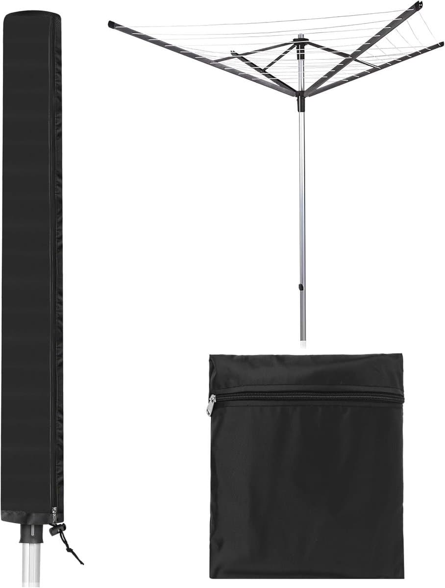 Rotary Waslijnhoes met Rits - Universele 420D Oxford Waterdichte Bescherming voor Buiten, Weerbestendige Waslijn Bescherming en Tuinaccessoires — afbeelding 1