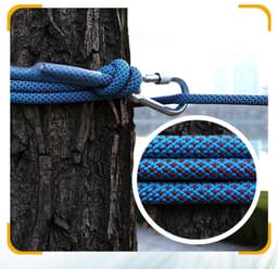 Solidchoice - Heavy Duty Kledinglijn met Clips, 10/15/20M Stalen Kern — thumbnail 3