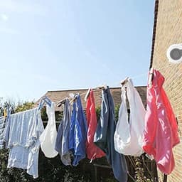 Waslijn, lang, intrekbaar voor binnen- en buitengebruik, lengte verstelbaar, 13 m — thumbnail 2