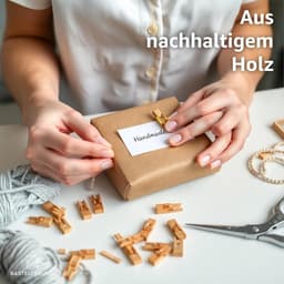 SnelShoppen - 100x Mini Clips 25 mm - Houten Wasknijpers, Sterke Mini Clip voor Creatief Gebruik, Perfect voor Feest, Tuin en Keuken — thumbnail 4