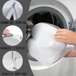 SnelShoppen - Schoenwaszak 2 Stuks Waszak voor Schoenen in de Wasmachine met Beschermhoes en Rits voor Schoenen en Sokken — thumbnail 3