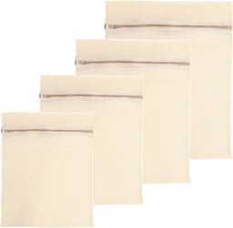 Premium Katoenen Wasnetten Set van 4 - Ideaal voor Ondergoed, Bh's en Delicate Was met Rits, Geschikt voor Wasmachine en Reizen — thumbnail 1