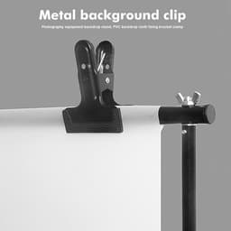 SnelShoppen - 8 Stuks Spring Clips Fotografie Achtergrond, Robuuste metalen klemmen met rubberen beschermhoes, Non-slip clips voor achtergronddrager, — thumbnail 3
