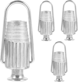 SnelShoppen - 4 Stuks Stalen Draad Spanner Waslijn Regulator Rolbare Huishoudelijke Gereedschappen RVS Uittrekbare Waslijn Katrol Voor Kleding Ophange — thumbnail 1