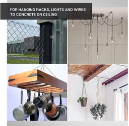 Metalen expansie ankers - Betonpluggen muur - Zware lasten bevestigen - Hoge corrosiebestendigheid - M8-10 - Zilverkleurig — thumbnail 4