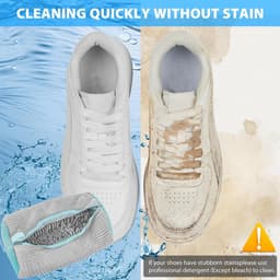 Schoenwaszak Set van 2 - Waszak voor de Wasmachine, Anti-Deformatie, Ideaal voor Sneakers en Sportschoenen, Netstructuur met Ritssluiting — thumbnail 4