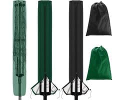 Dailygoods- Droogmolen-afdekking 165 cm - Robuuste Waterdichte Afdekking - UV-bestendig - Scheurvast - Met Ritssluiting/Trekkoord - Hoogwaardig 210D Oxford-weefsel - Wasrekhoes