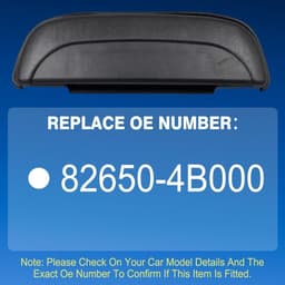 Dailygoods- Buitendeurklink Zwart - Deurklink Vergrendeling - Deurklink met Schild - Deurklink Bescherming - Compatibel met Hyundai H100 1992-1997 - Metaal en Plastic — thumbnail 5