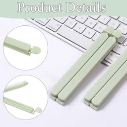 Zak Sluitclips - Voedsel Clips - Keuken Organisatie - Stevig PP Materiaal - 20 Stuks - Groen — thumbnail 3