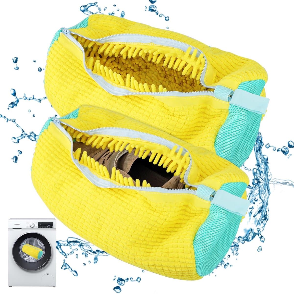 Dailygoods- Schoenwaszak - Innovatief ritsontwerp - Herbruikbaar wasnet - 39 x 19 cm - Bescherming voor schoenen - Lichtgewicht en draagbaar - Sneakerwaszak — afbeelding 1