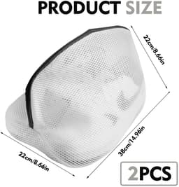 Dailygoods- Wasmachineschoenwaszakken - Herbruikbare Wasnetten - Dubbellaags Gaas - Universele Maat 24x24x40 cm - Bescherming voor Schoenen - Robuust Polyestermateriaal - Waszak — thumbnail 3