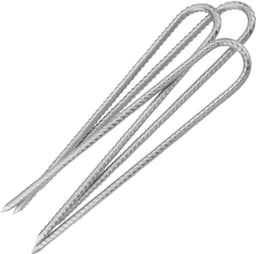 Dailygoods- Grondankers 30 cm - 8 Stuks - Verzonken Haringen - Beitelpunt - Antislip Haak - Geschikt voor Tenten en Hekken - Tentankers — thumbnail 4
