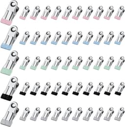 50 Stuks RVS Kledingknijpers, Multifunctionele Klemmen, Antislip Metalen Knijpers voor Kleding, Handdoeken, Voedselverzegeling en Foto's, Sterke Klemmen voor Sokken en Schoenen — thumbnail 1
