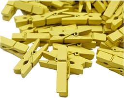 Houten Wasknijpers - Kleine Clips - Foto's Ophangen - Natuurlijk Hout Materiaal - 3.5 cm - Gekleurd — thumbnail 1