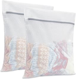 Set van 2 wasnetten voor wasmachine, 30 x 40 cm, waszak voor delicate kleding, lingerie, ondergoed, sokken, bescherming tegen vervorming — thumbnail 1