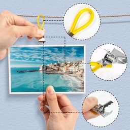Handdoekclips - Kledingknijpers Strand - Handdoeken Ophangen - Sterke Bijtkracht - 15 stuks - Groen Rood Blauw Geel Wit — thumbnail 3