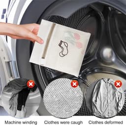 Set van 3 Wasnetten voor Delicate Kleding, Ondergoed en Schoenen - Ideaal voor Reis en Wassen, 18 x 20 cm — thumbnail 5