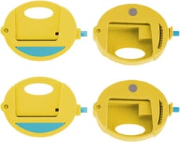 Broodzak Clips - Voedsel Clips - Voedsel Bewaren - Squeeze en Vergrendelingsmechanisme - 8x5.5 cm - Geel — thumbnail 1