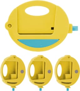 Voedselzak Clips - Keuken Clips Snack Clips - Levensmiddelen Bewaren - Uniek Knijp Mechanisme - Set van 4 - Geel — thumbnail 5